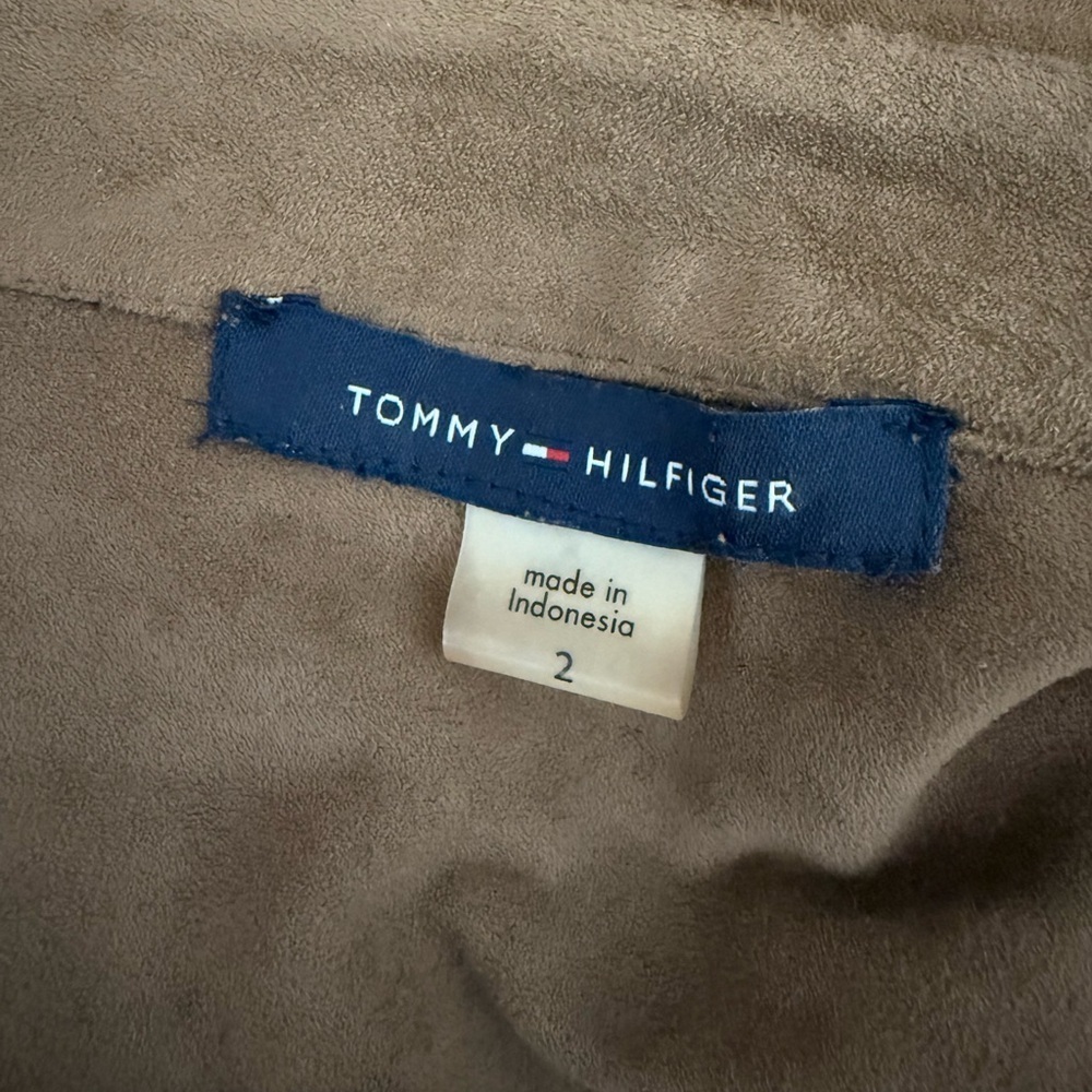 Tommy Hilfiger Tan faux Suede Shirtdress - Picture 2 of 10